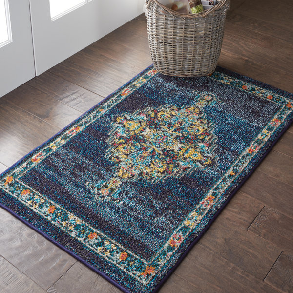 World Menagerie Lundy Oriental Blue Area Rug & Reviews Wayfair